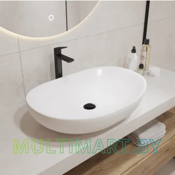 Умывальник Lauter 21502 (клапан 21190B + сифон 21635B, черный матовый) картинка 2